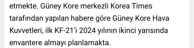 2024 yılında Güney Kore savaş uçağı KF-21’den SDT toplam 120 adet data link siparişi bekliyor. Haberlere göre 2024 2.yarısı envantere girmesi planlanıyor. #SDTTR