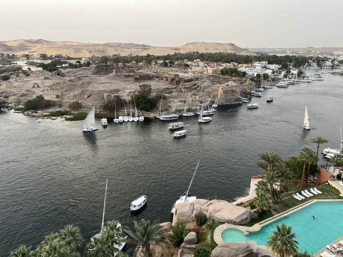 One of my favourite views… Aswan from the Cataract Hotel @SofitelNews @Accor #Egypt