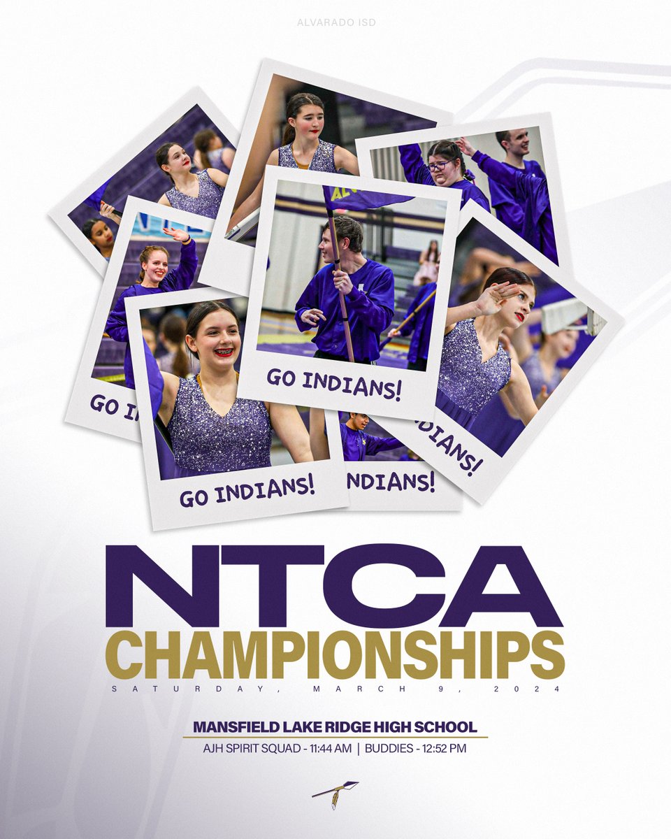 Good luck to our AJH Spirit Squad and our BUDDIES today at the NTCA Championships! #AlvaradoExcellence