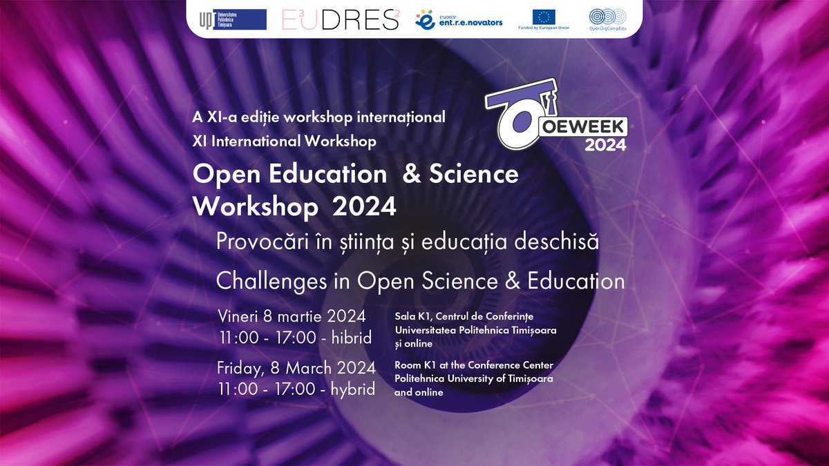 r0b3rt292001's tweet photo. Excited to have attended the Open Education &amp; Science workshop!
It was an enlightening experience delving into the challenges and opportunities within open data clouds. Grateful for the valuable insights gained!
#OEWeek
#OEWeekTimisoara https://t.co/Sb9UHNbAYQ