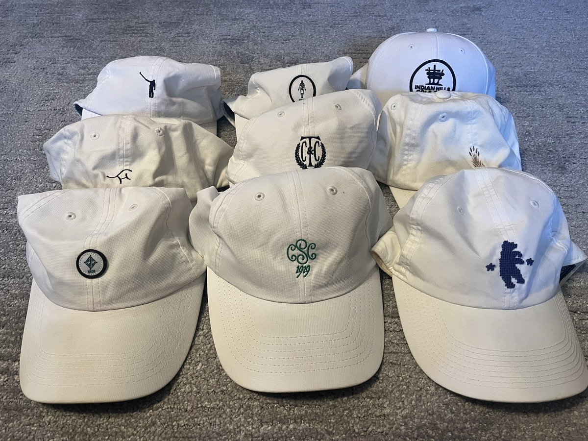 Would love to get these cleaned up before the season starts. Any golfers out there have a white hat cleaning hack they love?