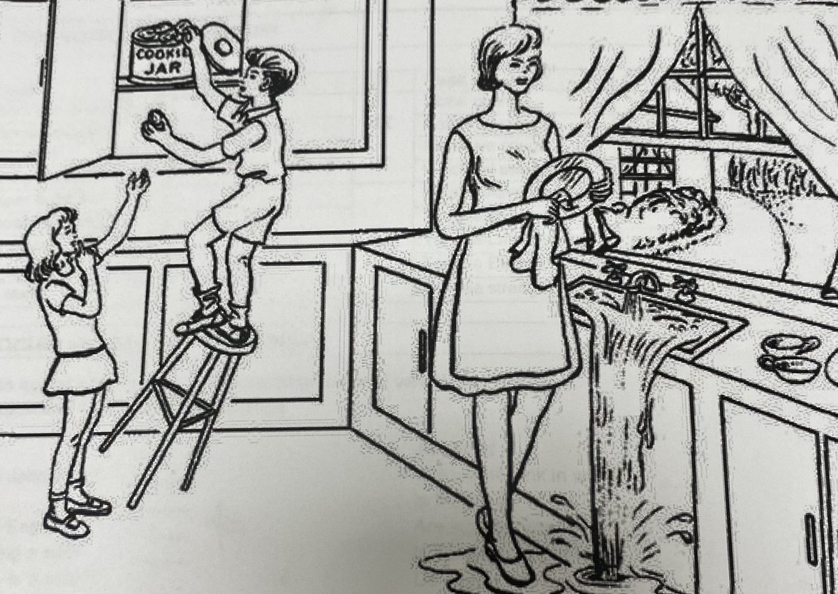 Me: what’s the boy doing in the picture 

My patient: Being a d*** head 

Technically… they are correct?