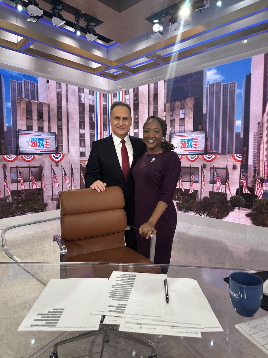 Had a chance to dissect the #StateoftheUnion with ⁦@JDBalartMSNBC⁩ this morning and to showcase my new #ConstanceBakerMotley stamp pin for #WomensHistoryMonth. The perfect two-fer!