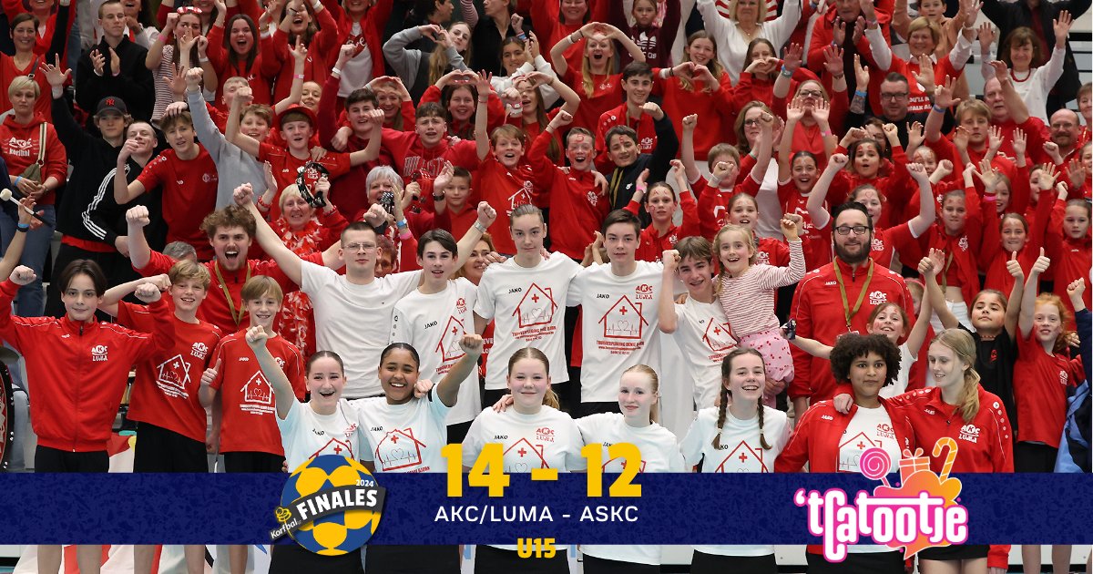 korfbalbe's tweet photo. De U15 van AKC/Luma vervoegen @Vobako in de finale volgende week. AKC/Luma won met 14-12 van ASKC!
#korfbal #sportersbelevenmeer #zaalfinales2024 @SportVlaanderen https://t.co/sKBslUfmtm