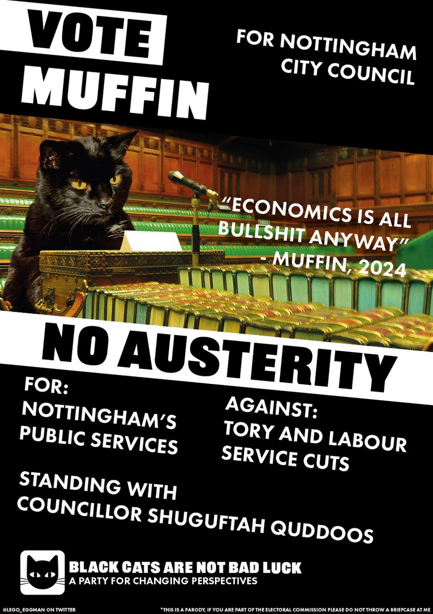 Lego_Eggman's tweet photo. @open_nottingham We need people people like @CouncillorQ on the council
Personally I'd recommend putting my cat forward
#SaveOurSheriff https://t.co/k8wT7EbHHg