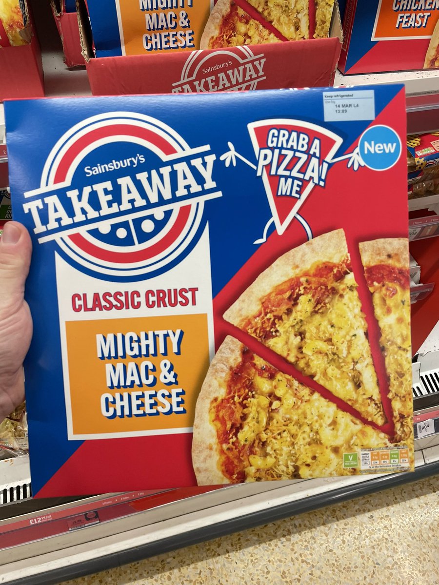 All_Things_New_'s tweet photo. New Pizza! 🍕🍕 At Sainsbury’s @sainsburys #sainsburys #pizza #macandcheese #peri #perichicken #chicken #classiccrust #new #wellthisisnew https://t.co/3kiH9ah3Ew