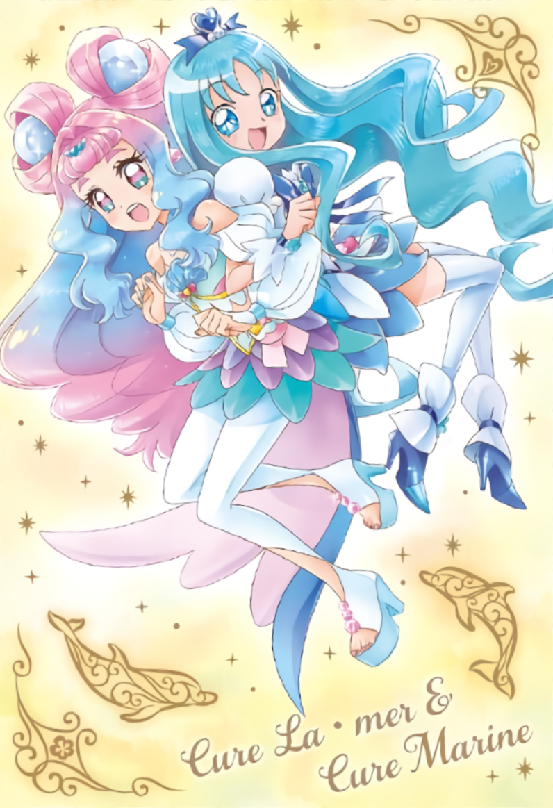 PrecureCardsBot's tweet image. Precure Card Wafer: Cure Marine 💙 & Cure La Mer 💙https://t.co/lqihlxEgun