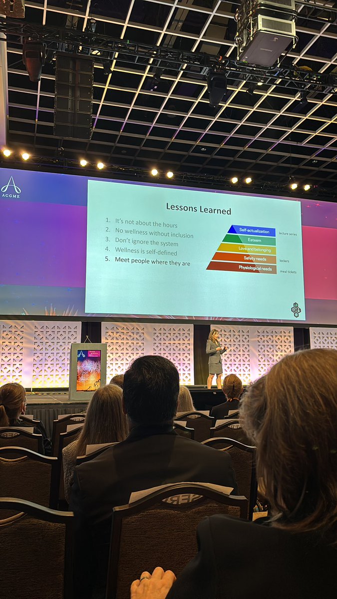 “The solution is not yoga when you need a bucket of water.” <a href="/YueyungHu/">Yue-Yung Hu, MD, MPH</a> on #Wellbeing interventions and the culture of residency. #physicianwellbeing #ACGME2024 #MeaningInMedicine