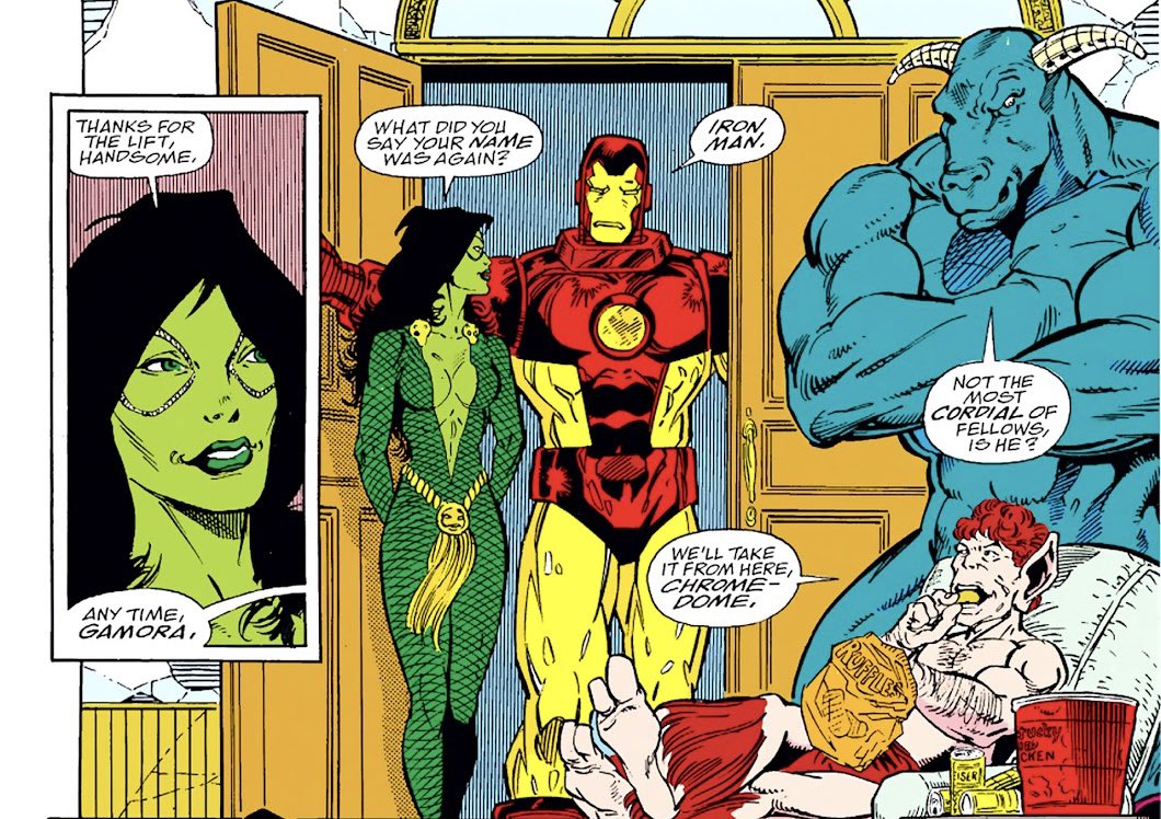 dano_cosmic's tweet photo. #InfinityGauntlet #6 (Vol. 1, 1991)
W-#JimStarlin,A-#RonLim,I-#JosefRubinstein,C-#MaxScheele/#EvelynStein,L-#JackMorelli
✨
#GuardiansoftheGalaxy #4 (Vol. 3, 2013)
W-#BrianMichaelBendis,A-#SaraPachelli,C-#JustinPonsor,L-#CoryPetit
✨
#Gamora #IronMan #MarvelComics #MarvelCosmic https://t.co/rEUtk6HKAe