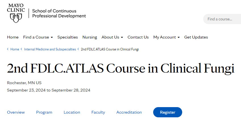 pascalisID's tweet photo. The ultimate course for fungal identification

Superb Faculty: Barbara Alexander, Esther Babady, Sybren de Hoog, Kim Hanson, Shawn Lockhart, Hong Nguyen, Tom Walsh, Nathan Wiederhold, Eli Theel, Andrew Norgan, Gary Procop, Nancy Wengenack, Sean Zhang

https://t.co/jIp2k7duEa https://t.co/tNZU5p8UtN