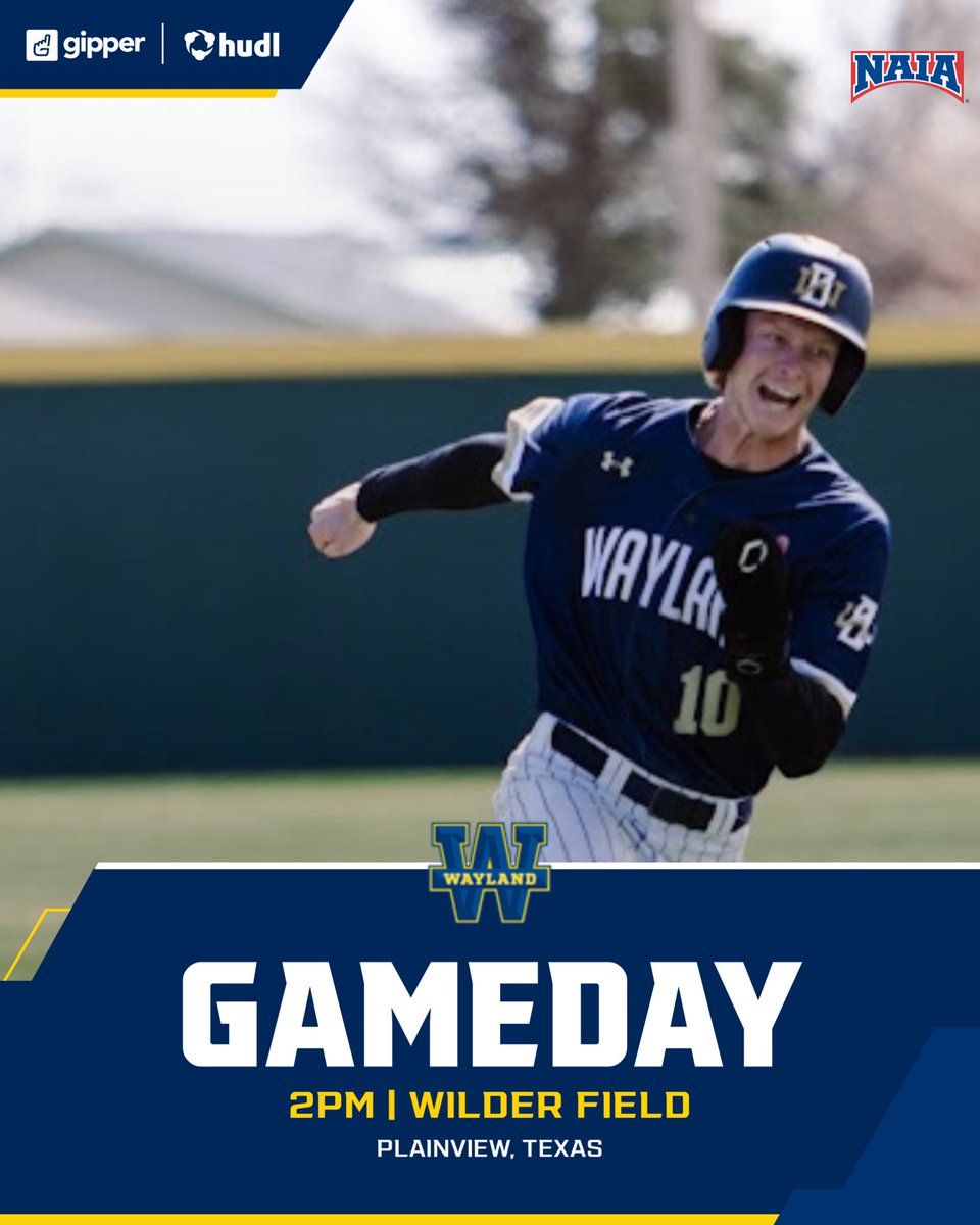 wbu_baseball's tweet photo. 🚨GAME DAY🚨⁣⁣
⁣⁣
Pioneers are back in action today against Panhandle State
⁣⁣
🕙 2:00 &amp; 5:00 PM
⁣⁣
📍 Plainview, TX

#TMac4Ever | #WBUBaseball | #GoPioneers https://t.co/QZWnD3QbFh