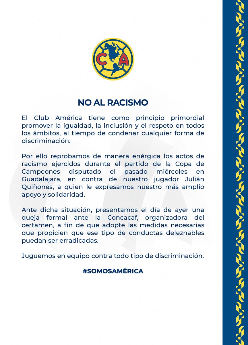 Club América tweet media