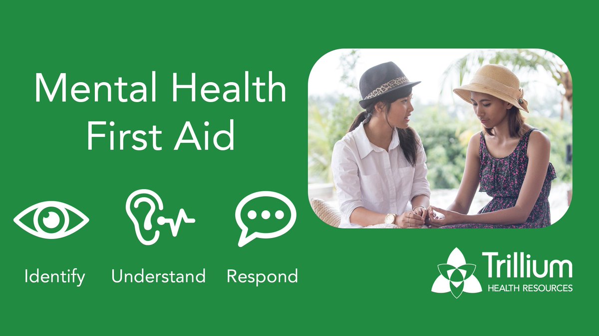 Register by March 11 for the FREE Mental Health First Aid Training offered by Trillium. Build confidence in helping with mental health issues while recognizing triggers and guiding others to get the support they need.

trilliumhealthresources.org/event/adult-me…