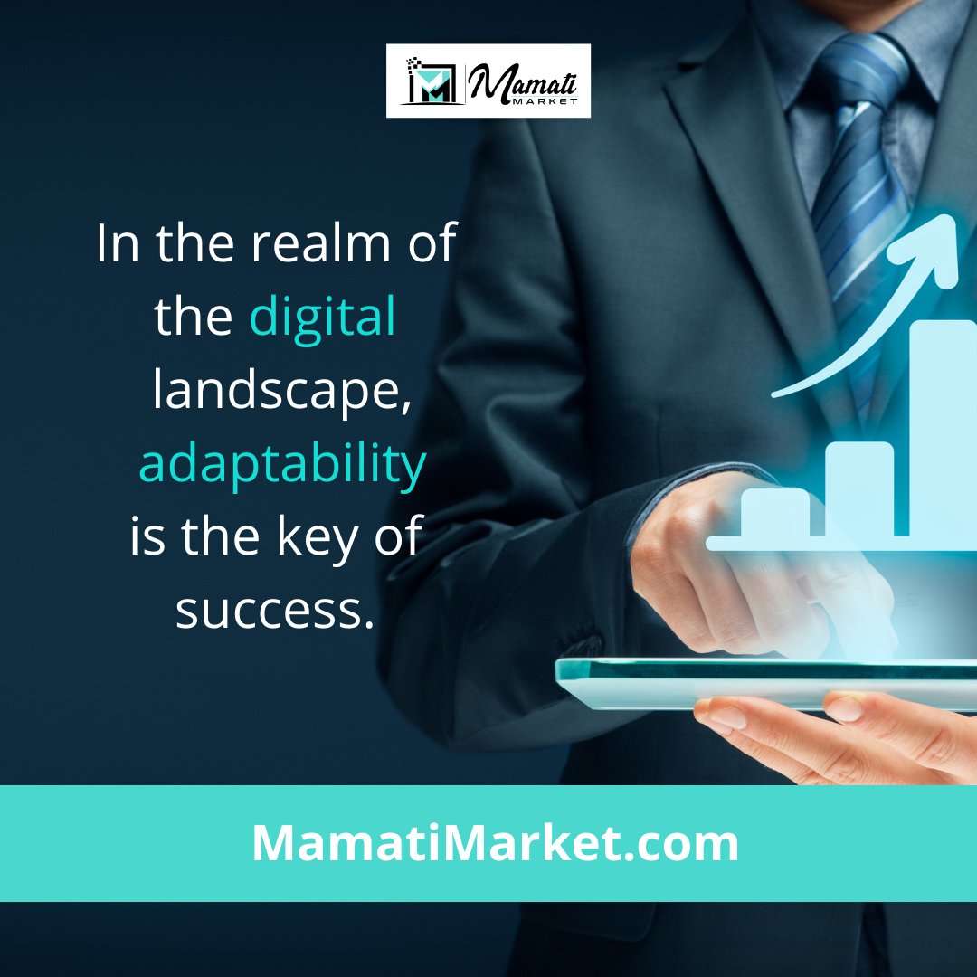 Success in the digital realm hinges on adaptability.

#MamatiMarket #WeMakeDigitalSexy #sellonline #wfh #WordPress #workfromhome #digitalgoods #affiliatewebsite