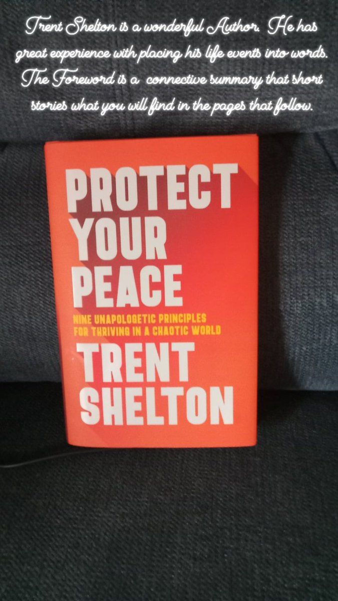 Great book! I really am enjoying it. Chapters include Setting Boundaries, Taking time for oneself, Demand Your Worth, Trust Your Vision, Guard Your Focus, Shift Your Perspective, Simplify Happiness, Align Internally, Live in Fulfillment, Protect Your Life.