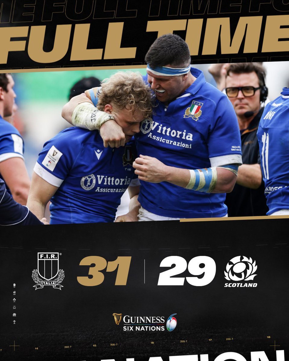 ITALY TAKE THE VICTORY 🤩 #GuinnessM6N #ITASCO @Federugby