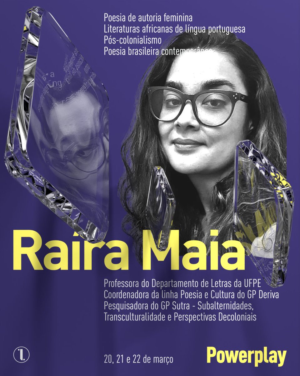 Raíra Maia é presença confirmada no 2 Powerplay!!!

Professora adjunta do Departamento de Letras da Universidade Federal de Pernambuco (UFPE) na área de Teoria da Literatura. Possui Doutorado (2016) na área de Literatura pela UFPB.

#2Powerplay #LENS #UFPB