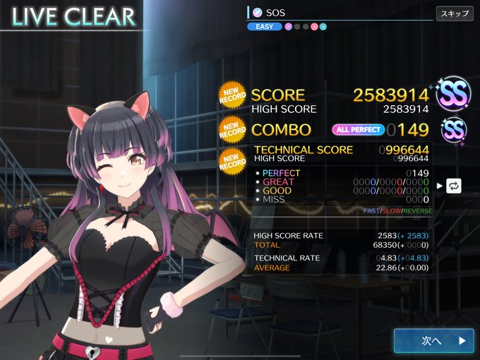 初めてちゃんとAll Perfect狙ったら意外と一発でできた https://t.co/Uit0XjmOGl<a href="/tag/%E3%82%A2%E3%82%A4%E3%83%A9%E3%83%96%E6%AD%8C%E5%90%88%E6%88%A6_day2"class="tags"><span>#アイラブ歌合戦_day2</span></a>