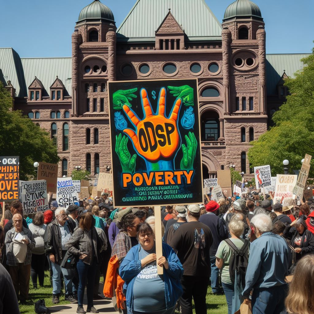 ODSPoor's tweet photo. @fordnation is holding people on #ODSP hostage while stalling for the #CanadianDisabilityBenefit. 

Only 5 cents from every tax dollar is needed to fund all of #OntarioWorks and the #OntarioDisabilitySupportProgram, and that is a small payment for a safety net. 

#RaiseTheRates https://t.co/lxLBtZSaDi