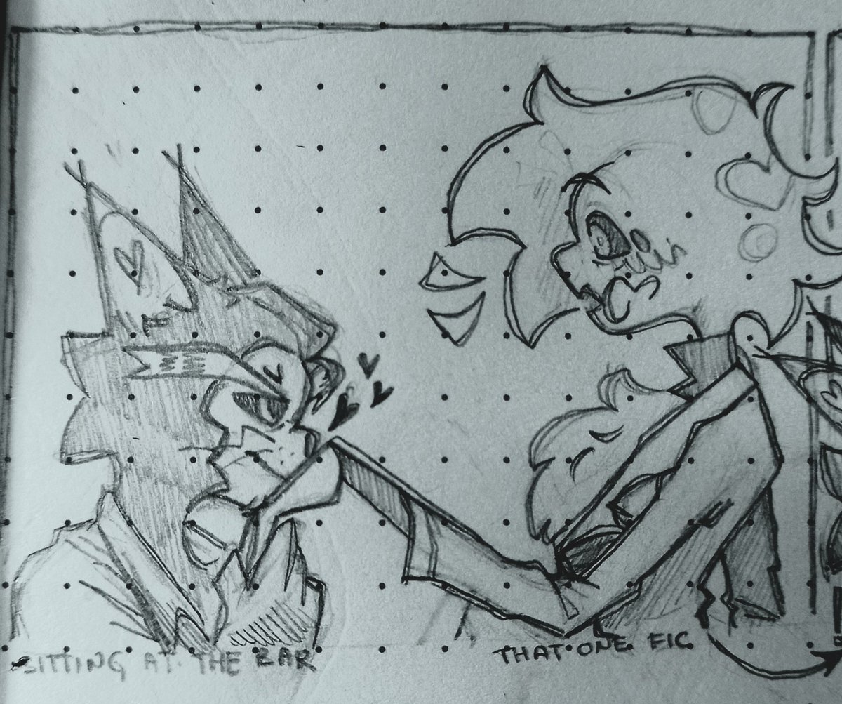 I like the idea of Angel being easily flustered around Husk :]

#huskerdust #HazbinHotelFanart 