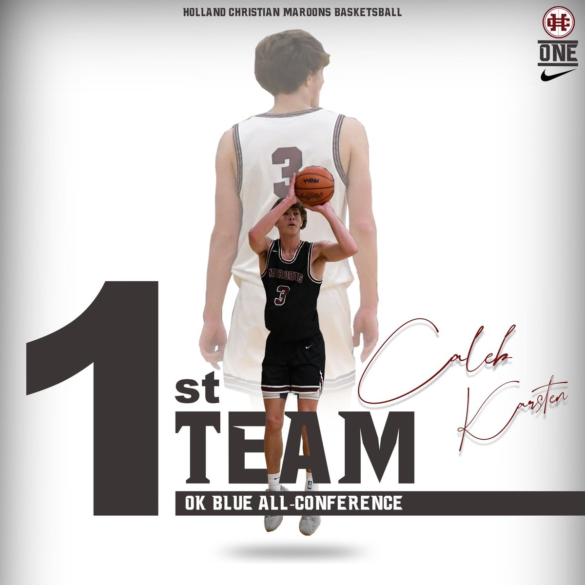 HCHSMensHoops's tweet image. Congratulations to Luke, Caleb and Michael! All 3 1st team All OK Blue-