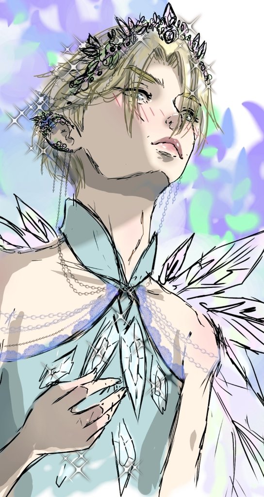 angelcakesfluff's tweet photo. Fairy queen Draco, staring down at Harry with barely concealed amusement as he pleads for a chace to court Draco. Promising him unbridled devotion while fawning over Draco's beauty. All the while thinking how fuckable his fairy soulmate is and thanking the gods. 💖 #drarry #hpdm https://t.co/zm9XsMsYsY