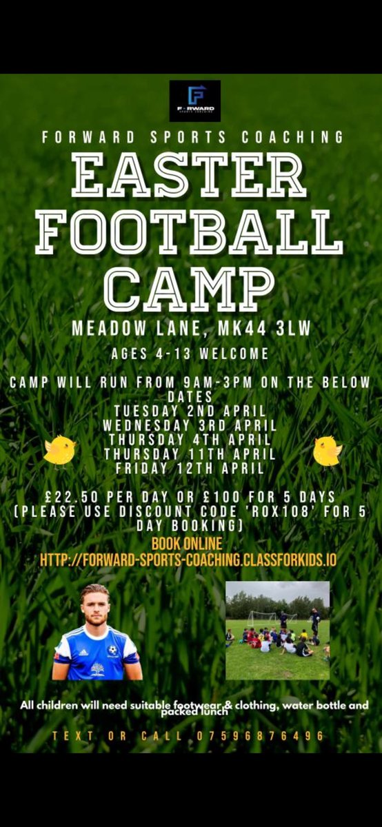Connortomlinso6's tweet image. Easter camp 🔥⚽️
@BedfordTown 
@ForwardSportsC1 
Book online - …rward-sports-coaching.classforkids.io