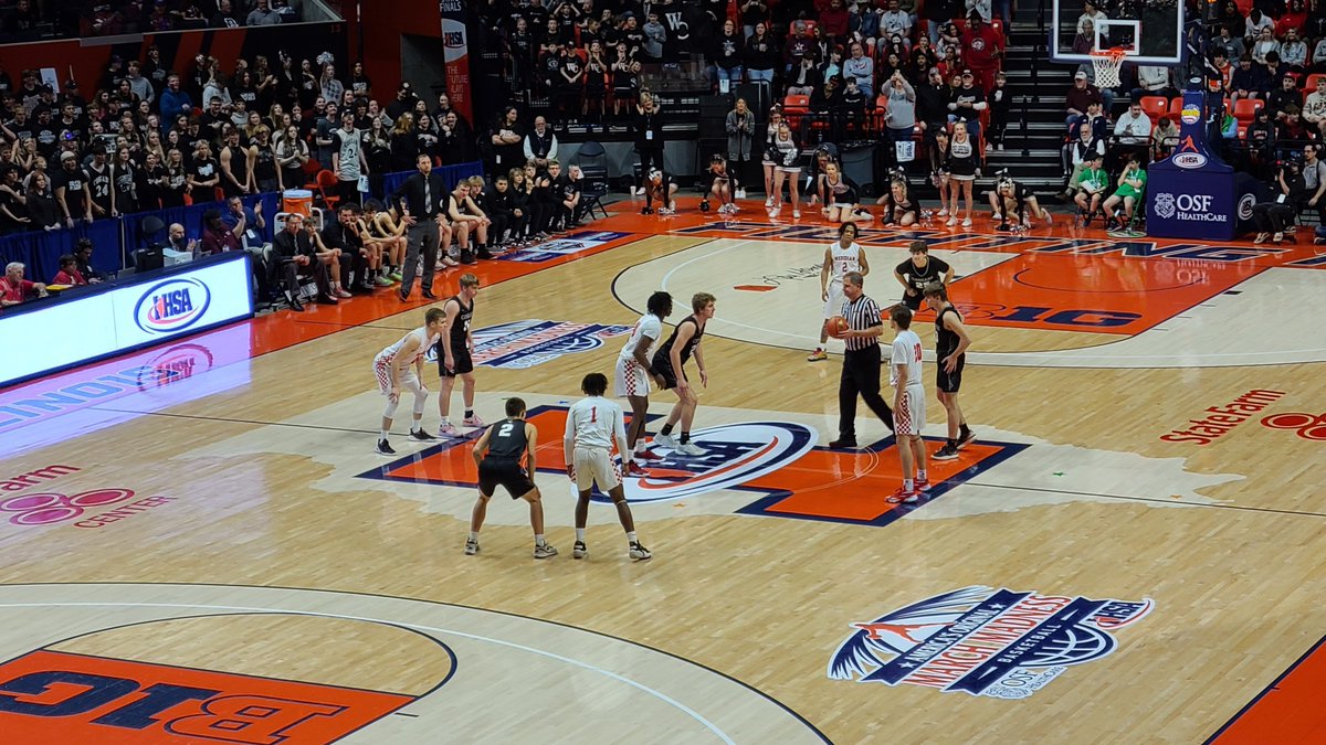 West Central 62 Meridian (Mounds) 43 IHSA State - Class 1A Championship at University of Illinois West Central: Zack Evans 27 Chance Little 19 Mason Berry 13 Meridian (Mounds): Antonio Flenoid 13 Will Thurston 8 Javionne Ranson 8