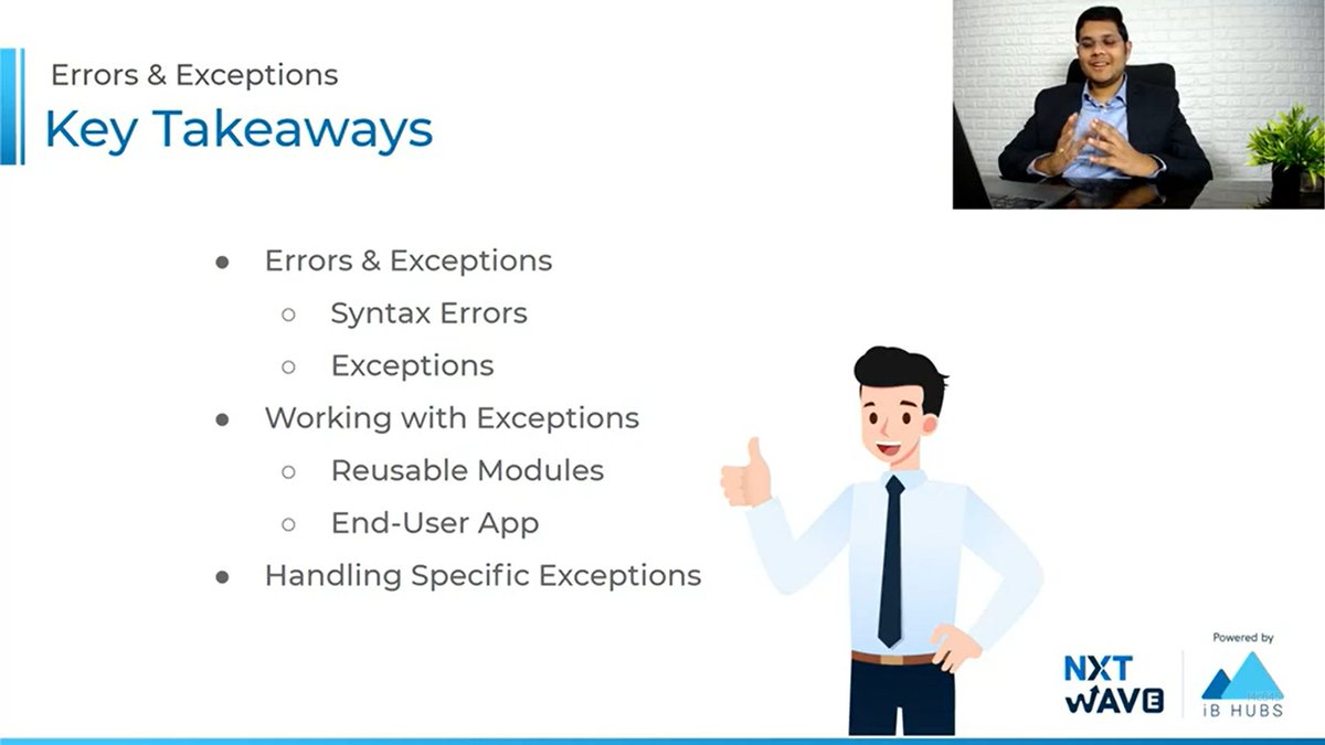 mohan_tigala's tweet image. Hello Connections :-)
Today was day #47 of #75daysoflearningandcodingchallenge.
In today's class i have completed my class on #Erros_And_Exceptions.
#Error_And_Exceptions :- #Syntax_Errors #Exceptions
#Working_with_Exceptions :- #Raising #Handling #Exceptions #Reusable_Modules