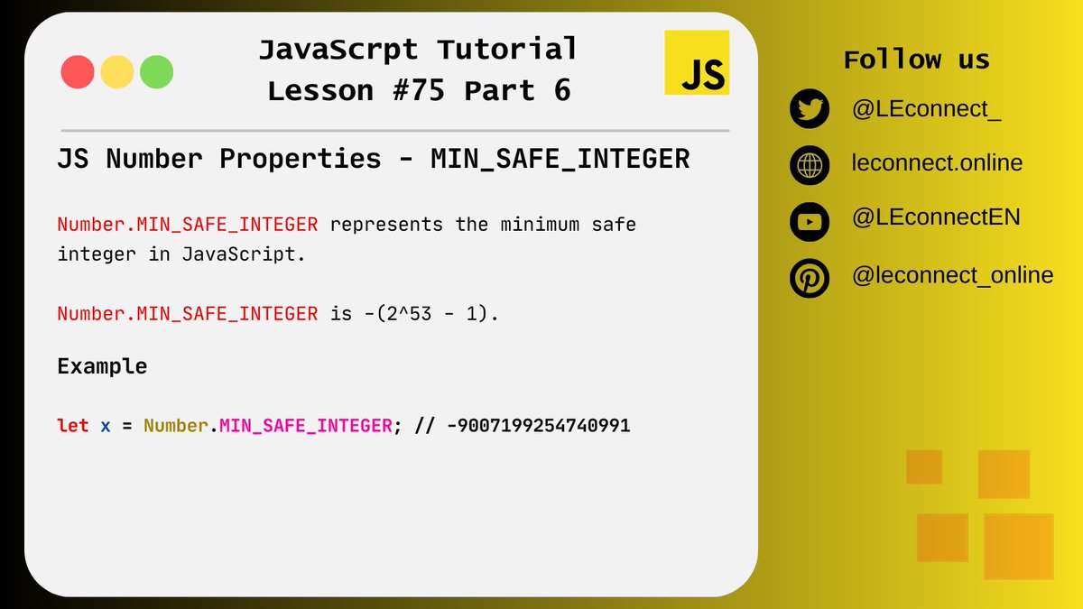 LEconnect_'s tweet photo. Daily content at 4pm about JavaScript.
Free JavaScript course. Learn now: https://t.co/kfBRwV43yv
#html #css #javascript #react #vuejs #php
#javascripts #javascripttutorial #javascriptlearning #javascriptframework #javascriptdev #coursejavascript https://t.co/uieWxRNG9N
