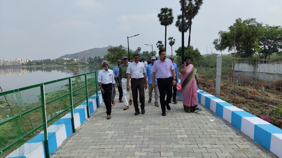 Good to see Pallavaram Periya Eri getting transformed into a beautiful lake with walkways and parks with the help of @TambaramCorpor and @Exnora_org