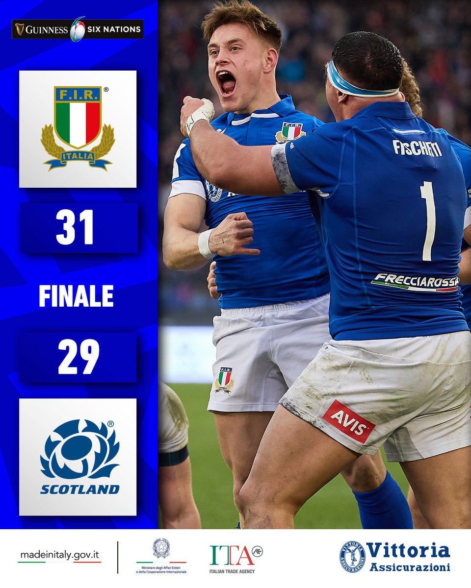 𝗠 𝗘 𝗥 𝗔 𝗩 𝗜 𝗚 𝗟 𝗜 𝗢 𝗦 𝗜 @SixNationsRugby #insieme #rugbypassioneitaliana