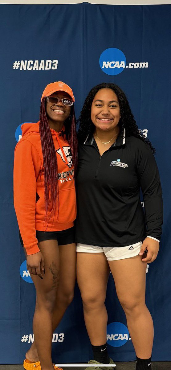 Coach_Wilson_S's tweet photo. Congratulations to Sara &amp; Hiva for representing Greenville with class at the Indoor National Championships. Sara soared to 4th place (5.74m = 18’ 10”) - earning her first All-American honors. Hiva placed 16th in the WT.  Proud of these two ladies and their coaches. Keep striving! https://t.co/kr21vqiWj3