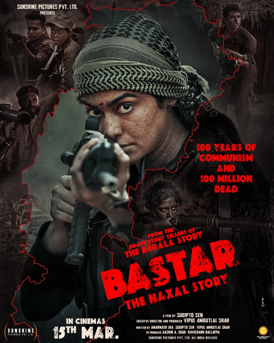 Prepare to be moved by the indomitable spirit of those who stood tall against oppression in BastarTheMovie. March 15 marks the day to witness their bravery on the big screen.#BastarTheMovie