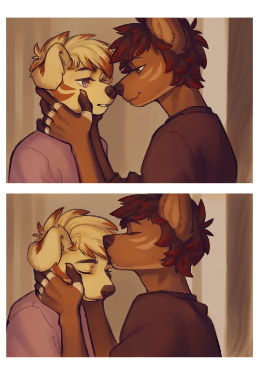 AnthroWolfie's tweet photo. Gentle kiss 😍🥰💞

🎨 Art by Avinolas (FurAffinity) https://t.co/q8FLu2lF4v