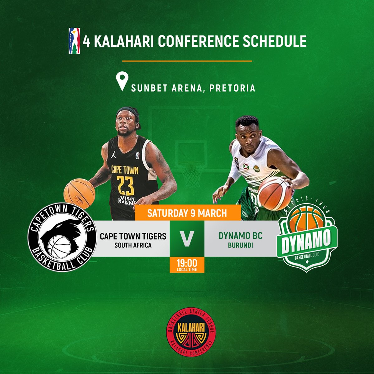 ShikirizaB's tweet photo. #BAL: Dans le cadre du championnat africain de Basket-ball, @theBAL; @DynamoBbc, une équipe Burundaise, va croiser le fer avec l'équipe sud africaine, @CapeTownTigers, dans quelques instants, à 19h (heure de @Gitega).
Ce match va avoir lieu à Sunset Arena, #Pretoria.
#Shikiriza https://t.co/jw4PmGp6YD