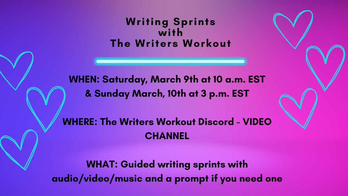 ELJohnson888's tweet image. Just finished up an awesome writer's sprint session with @writingwithreed and @WritersWorkout!

Tune in tomorrow on Discord tomorrow for a live video write-in &amp;amp; sprints at 2pm eastern, 6pm UTC in the video write-in channel. #writein #writingcommunity