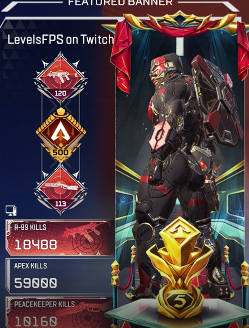 LevelsEditing's tweet photo. WE ALMOST AT 60K baby, 10k more then you know what's about to happen π #killgrind #ApexLegends @Apex_Tracker https://t.co/Wf81gOqAMV