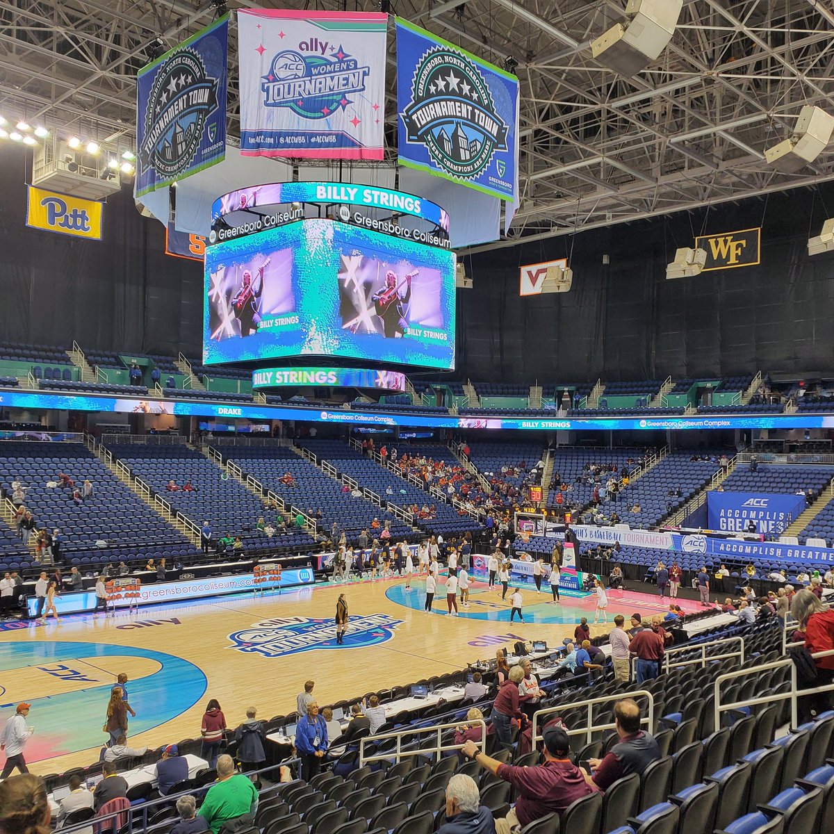 I'm here! Now everyone say a prayer that I am surrounded by Hokies!!! #Hokies #ACCWBB #ACCTWomens #TournamentTown