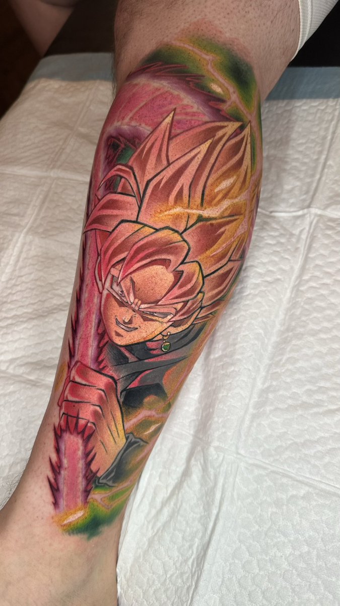 MaseCroom's tweet photo. Akira Toriyama meant a lot to me. Getting my trunks tattoo started on the day his passing was announced added an extra special meaning to it. Thank you, for all the joy you’ve shared. Immortal. ❤️ https://t.co/tG8ZgjahlW