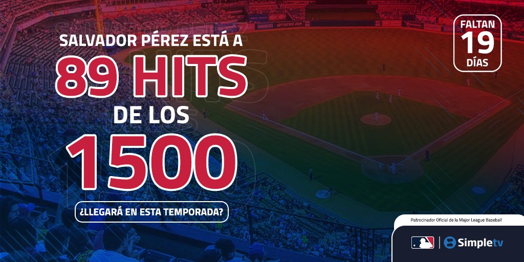 Simple_vzla's tweet photo. ¡Faltan 19 días para el inicio de las Grandes Ligas!

Salvador Pérez tiene en la mira alcanzar la cifra de los 1500 hits en la MLB.

¿Podrá alcanzarlo durante esta temporada? https://t.co/iXFb2Xqa1f