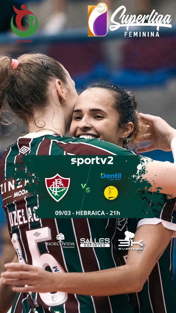 voleiflu's tweet photo. Dia de Flu! O Sportv2 transmite Fluminense x Praia às 21:30, direto do Ginásio da Hebraica.

#VoleiNoSporTV https://t.co/ygvWOhr5KJ