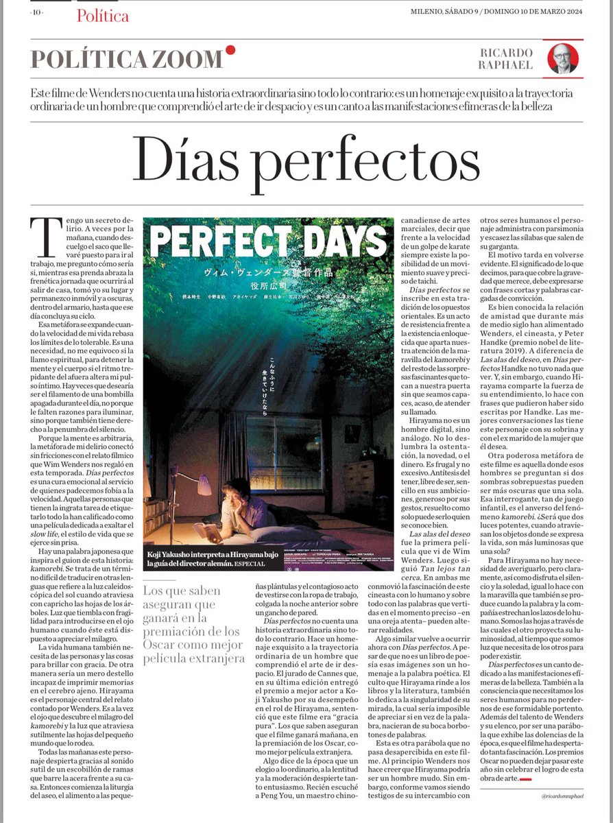 isilop's tweet photo. Días perfectos. ⁦@ricardomraphael⁩ ⁦@mileniodiario⁩ https://t.co/xEktKHkddM