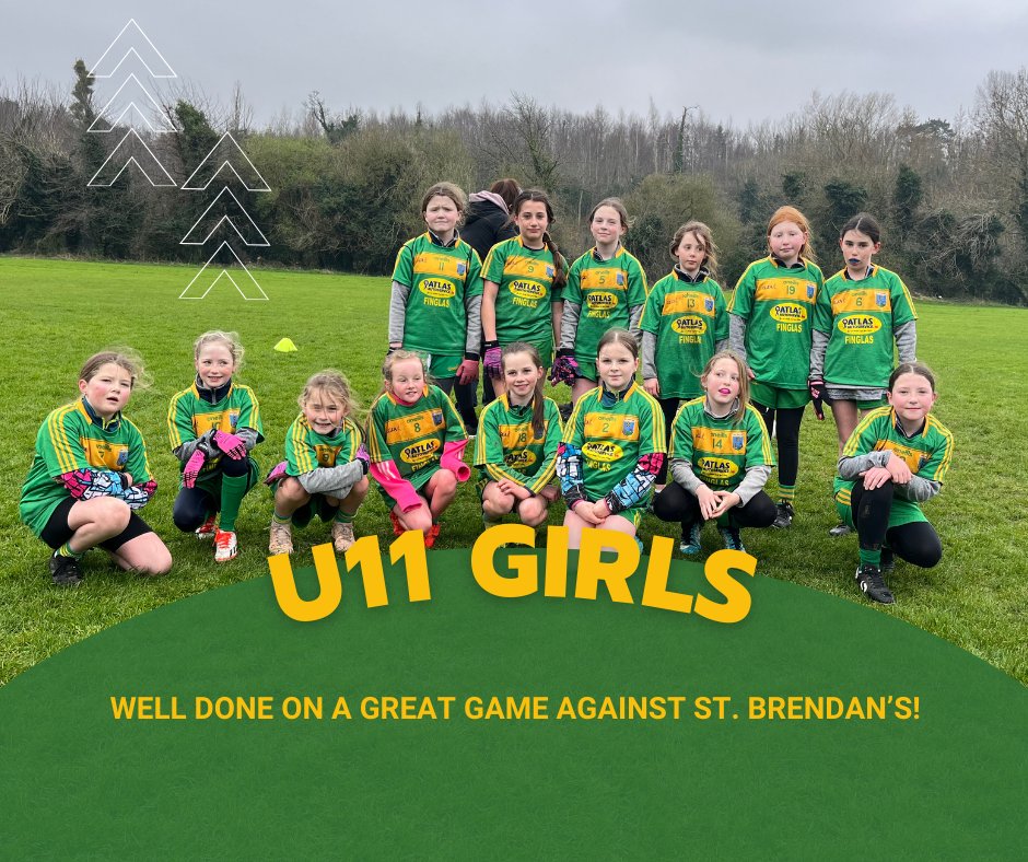 The weather wasn't great but everything else was - great passing, great effort, great scores, great fun! The U11s are flying and each and every player put in a great performance today away against St. Brendan's. Keep it up girls, there's no stopping you! #whereweallbelong #gaa