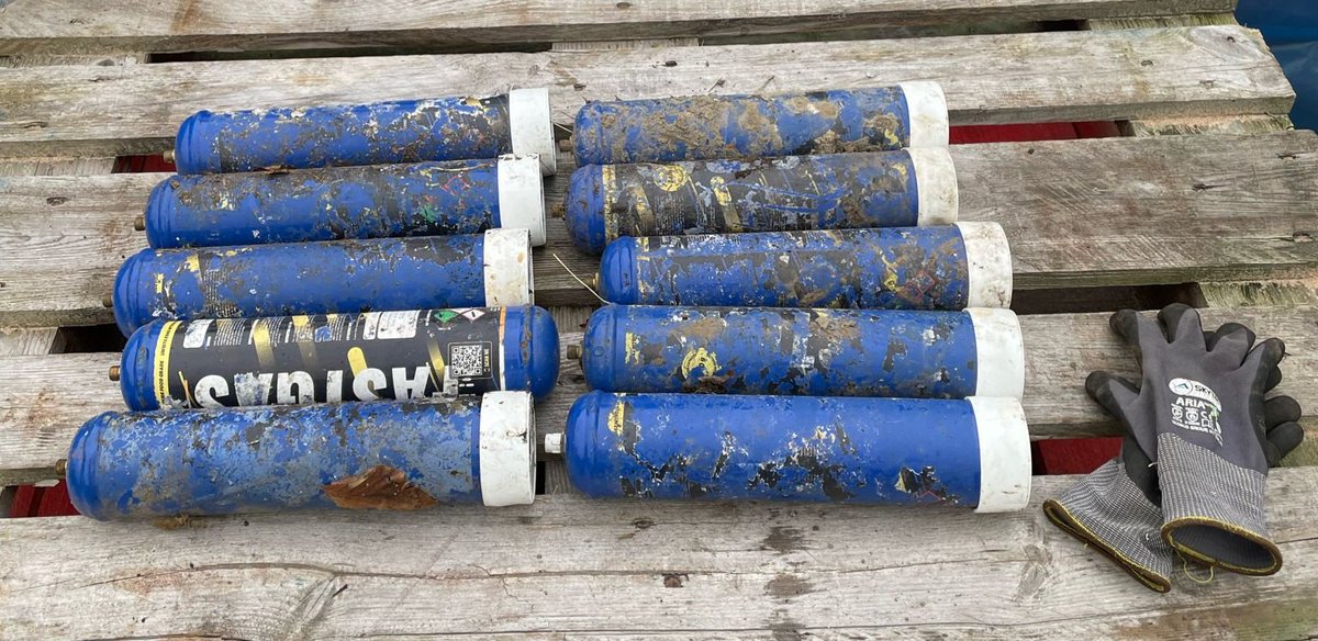 dwdepaor's tweet image. Quite a number of these steel #FastGas so-called “disposable cylinders” are now to be seen discarded on public roads, paths, hedgerows, etc.

Importation &amp;amp; disposal of these products needs to be regulated by members of Dáil Éireann &amp;amp; Seanad Éireann.