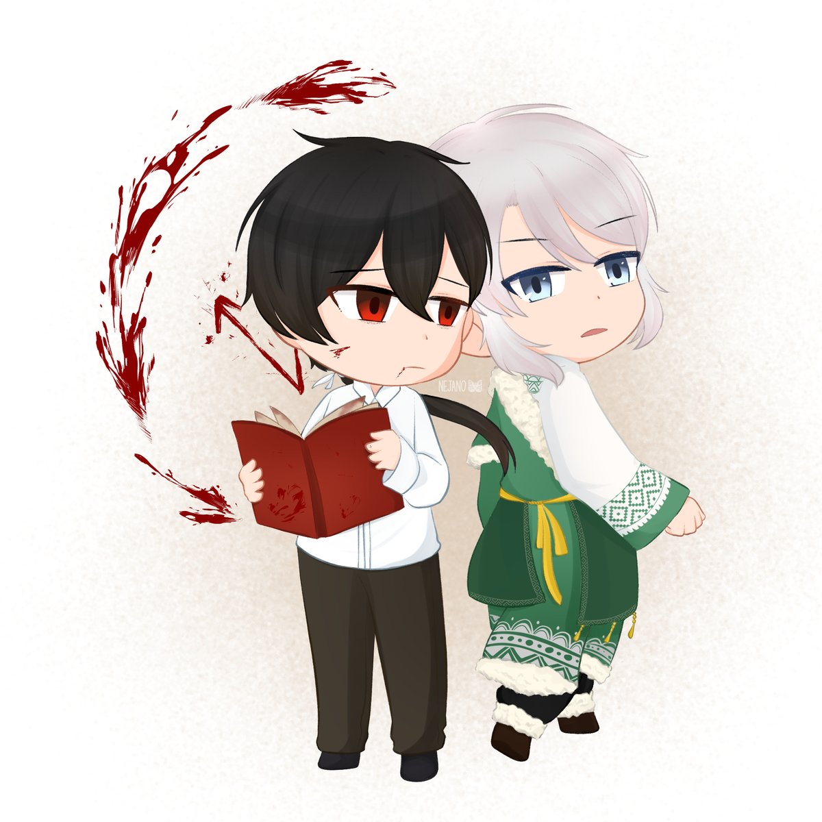 NeJano_o's tweet photo. "How many more times will I have to watch my brother die for my foolishness/recklessness?"
HetaOni AU for the Twins! Ft. Colored version of William (finally)
----
#HetaliaOC #APHHetalia #Cardverse #Twins #OC #情 #HetaOni #AoOni #AU #AlternateUniverse https://t.co/BYaeDEQuZc