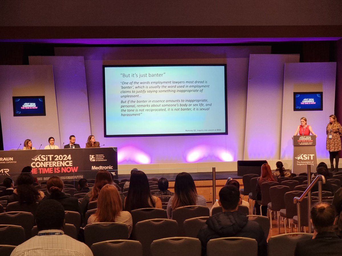 ASiT (@asitofficial) on Twitter photo Powerful presentation and discussion with <a href="/beckybeckyfish/">Becky Fisher</a> and <a href="/GeeMcLachlan/">Greta McLachlan ✒</a> on sexual misconduct report
Time to discuss and find solutions together - #TheTimeIsNow to redefine culture in surgery.
It’s not just banter!
#ASiT2024 Powerful presentation and discussion with <a href="/beckybeckyfish/">Becky Fisher</a> and <a href="/GeeMcLachlan/">Greta McLachlan ✒</a> on sexual misconduct report
Time to discuss and find solutions together - #TheTimeIsNow to redefine culture in surgery.
It’s not just banter!
#ASiT2024