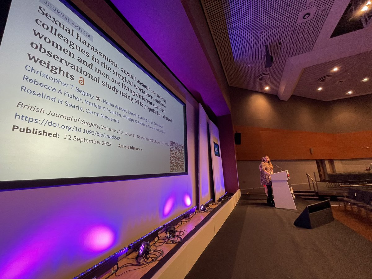 ASiTofficial's tweet photo. Powerful presentation and discussion with @beckybeckyfish and @GeeMcLachlan on sexual misconduct report 

Time to discuss and find solutions together - #TheTimeIsNow to redefine culture in surgery. 

It’s not just banter!

#ASiT2024 https://t.co/RhQhIjLsvV