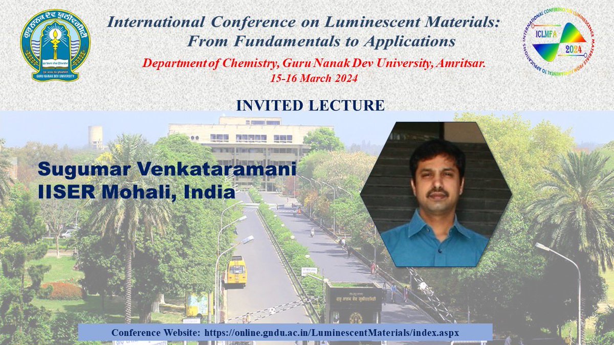 ICLMFA 2024 (@iclmfa2024) on Twitter photo Sugumar Venkataramani from <a href="/IiserMohali/">IISER Mohali</a> will be delivering lecture in ICLMFA 2024. His research area is focused on synthetic organic chemistry, spectroscopy and photochemistry. <a href="/poc_at/">POC Lab IISER Mohali</a> <a href="/LOCI_consortium/">LOCI</a> <a href="/ChemSoc_GNDU/">Chemical Society</a> <a href="/gndu_amritsar/">GNDU Amritsar, India</a> Sugumar Venkataramani from <a href="/IiserMohali/">IISER Mohali</a> will be delivering lecture in ICLMFA 2024. His research area is focused on synthetic organic chemistry, spectroscopy and photochemistry. <a href="/poc_at/">POC Lab IISER Mohali</a> <a href="/LOCI_consortium/">LOCI</a> <a href="/ChemSoc_GNDU/">Chemical Society</a> <a href="/gndu_amritsar/">GNDU Amritsar, India</a>