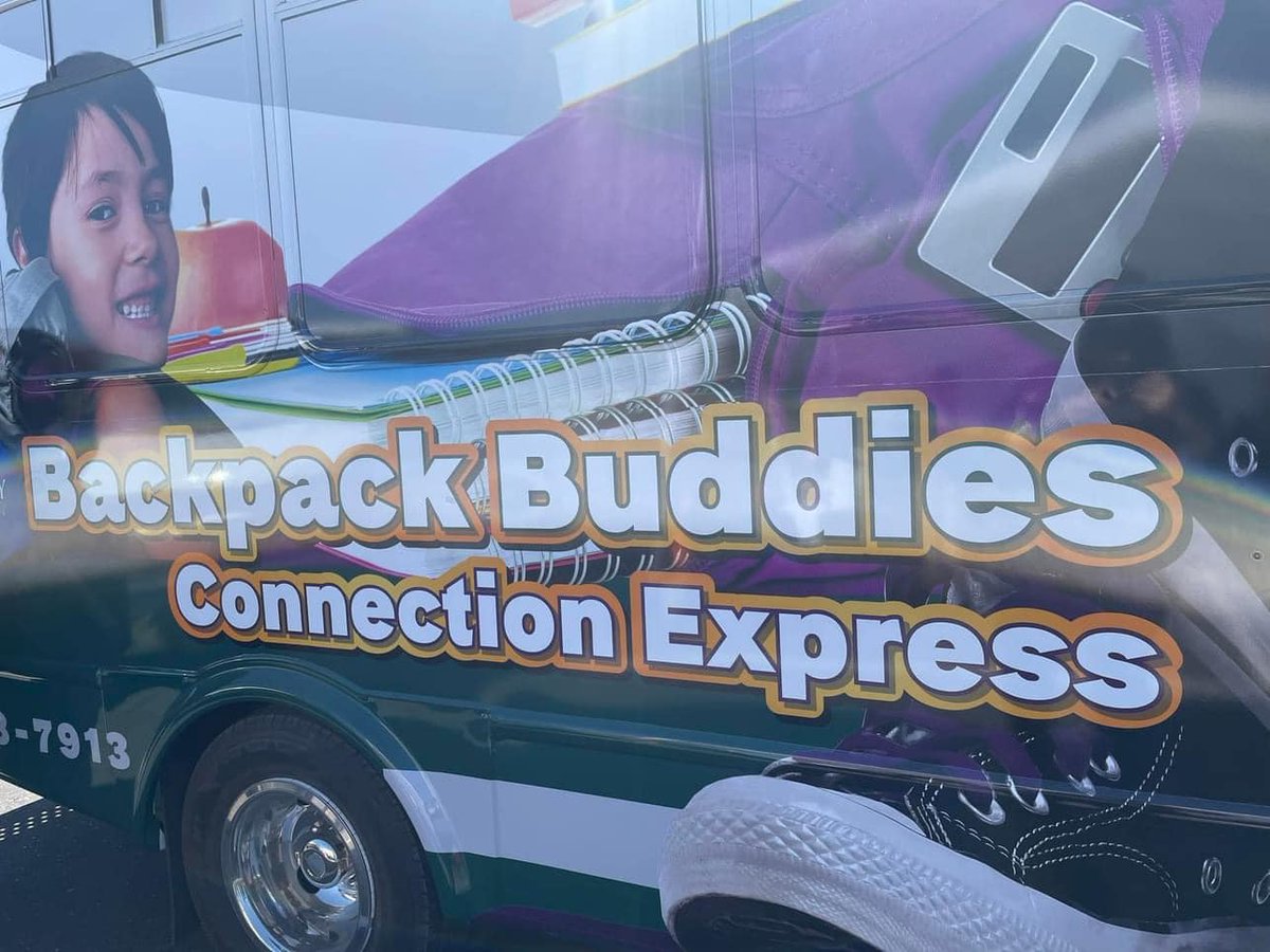 BHHSLegacy's tweet photo. It was a big week for our Tri-State office. They held the ribbon cutting for the Connection Express — our brand-new mobile Backpack Buddies bus which serves area youth! #BackpackBuddies #DressKidsForSuccess https://t.co/sW8jfB9W2m
